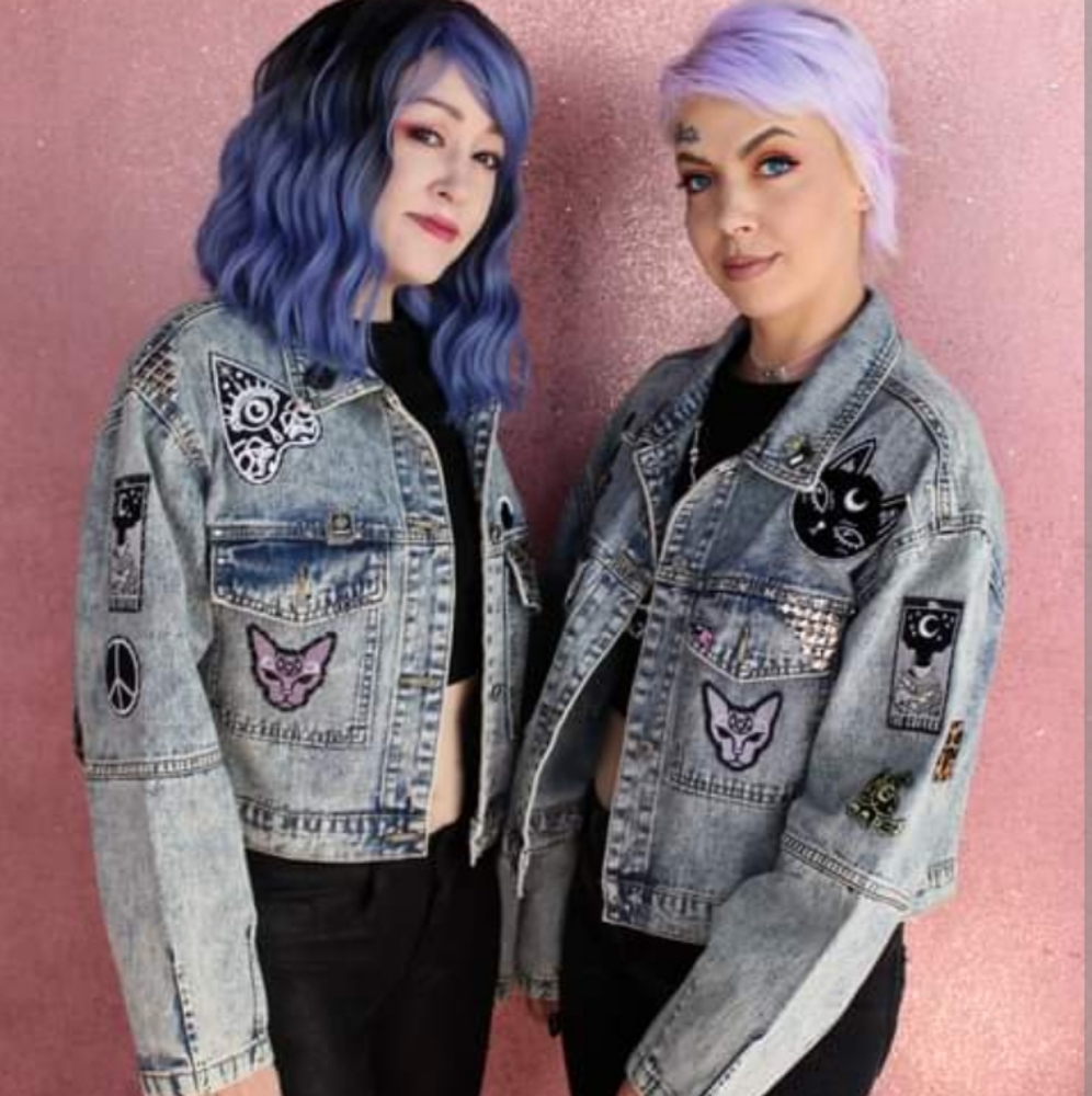 SOLD! Lucipurr! Custom witchy kitty vintage jacket- ONE OF A KIND! - Picture 16 of 16